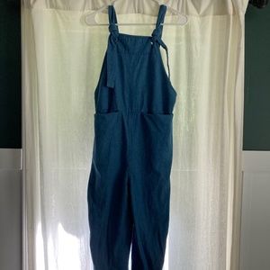 Beaton linen blue overalls size XS